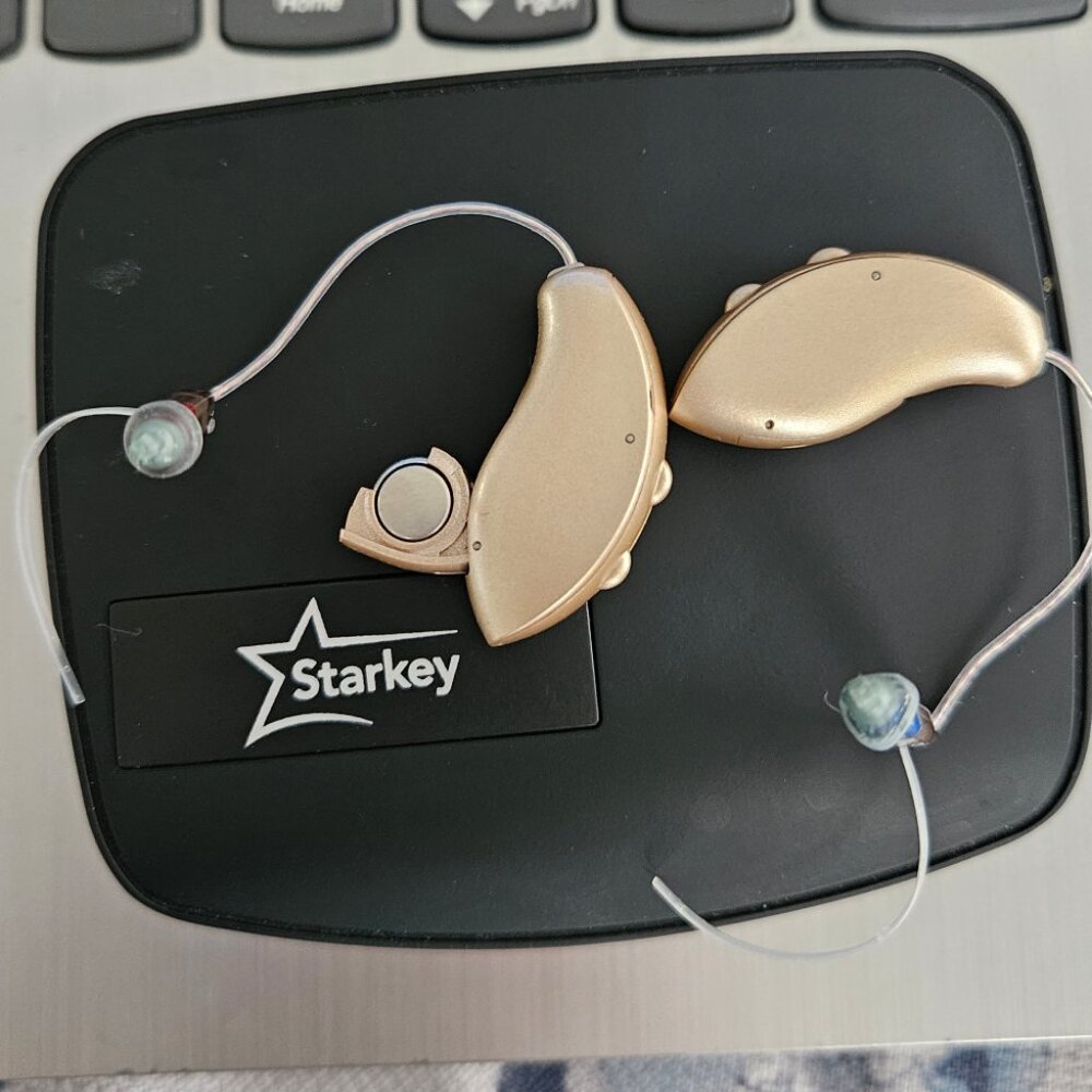 Starkey Genesis AI24 ric312 Hearing Aids receiver in ear , EdgeMode, Bluetooth
